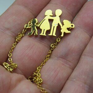 14k Mother & Children  Bracelet.